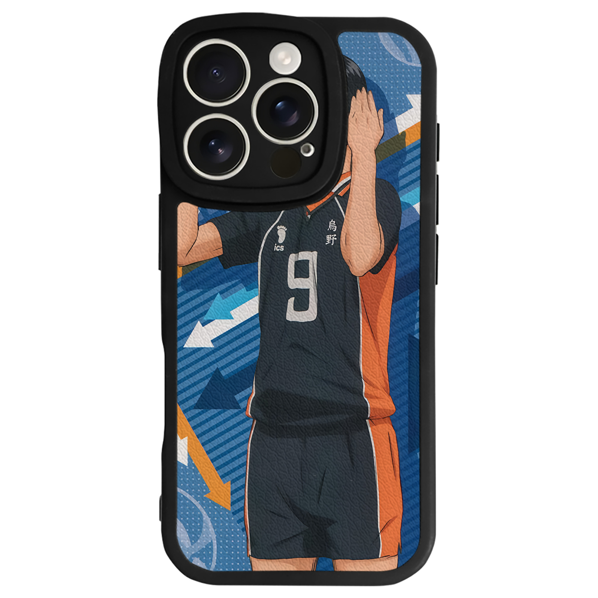 （画像用） ハイキュー!! Haikyu!! 【iPhone 16シリーズ対応】シリコンスマホケース（レザー調） 材質：シリコン